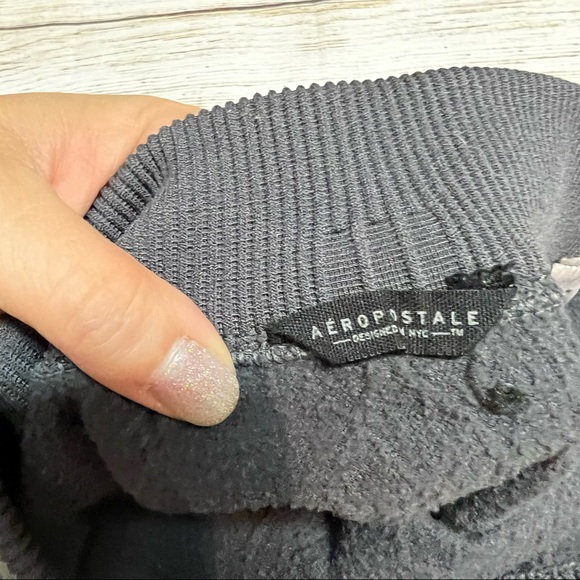 Aeropostale Fleece Sweater Leggings sized small/medium - Picture 4 of 5